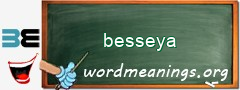 WordMeaning blackboard for besseya